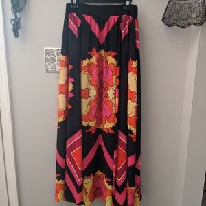 Sexy, colorful maxi skirt